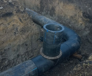 укладка труб в траншею, восстановление благоустройства, виброплита, газовая резка труб