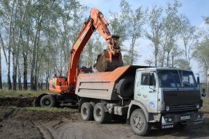 Экскаватор, кубовик, колесный экскаватор, траншея, гнб, строительство складов